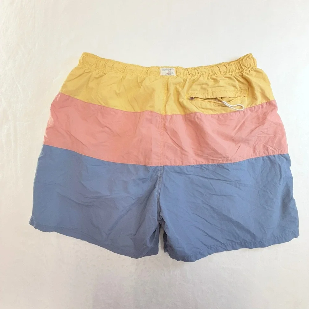 Body Glove Swim Trunks Mens XXL 38 Multicolor Vintage Colorblock Board‎ Shorts
